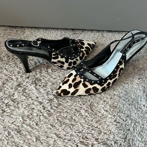 Leopard Print shoes/White House Black Market. Matching handbag sold separately